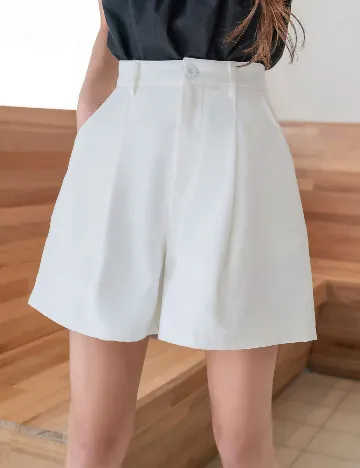 Pantaloni scurti Dazy, alb