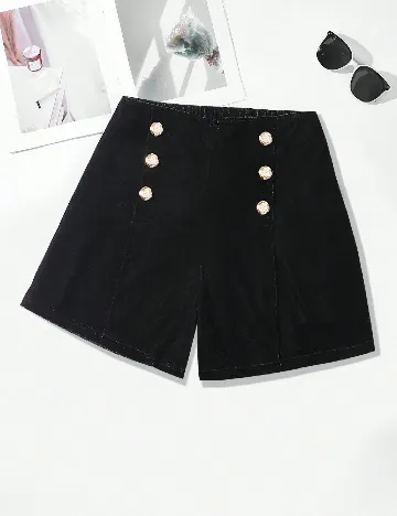 Pantaloni scurti SHEIN CURVE, negru