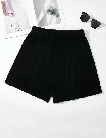 Pantaloni scurti SHEIN CURVE, negru