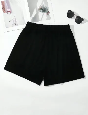 Pantaloni scurti SHEIN CURVE, negru