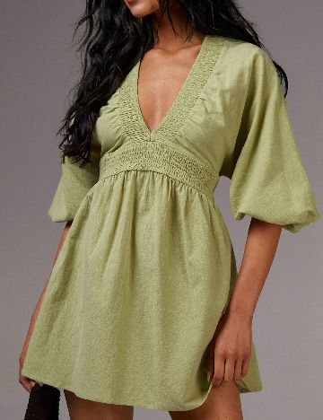 Rochie scurta SHEIN, verde