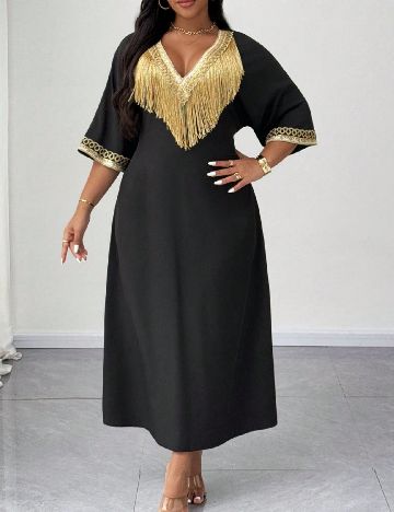 Rochie lunga SHEIN CURVE, negru