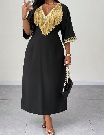 Rochie lunga SHEIN CURVE, negru