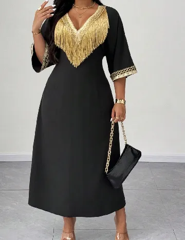 Rochie lunga SHEIN CURVE, negru