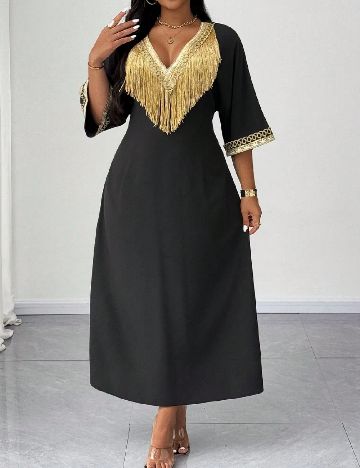 Rochie lunga SHEIN CURVE, negru