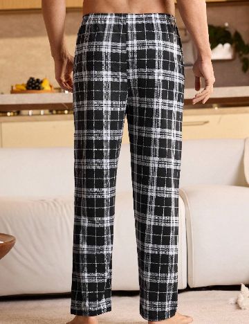 Pantaloni de pijama SHEIN, negru