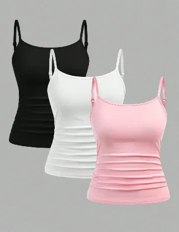 Set Maiouri 3 bucati Shein Kids, mix culori