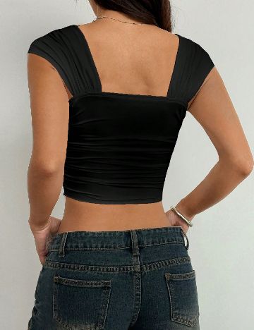 Top SHEIN, floral print