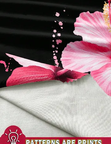 Top SHEIN, floral print