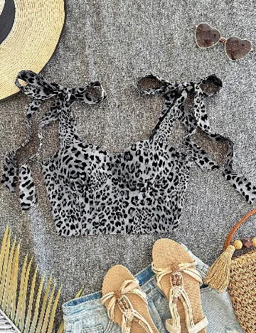 Top SHEIN, animal print