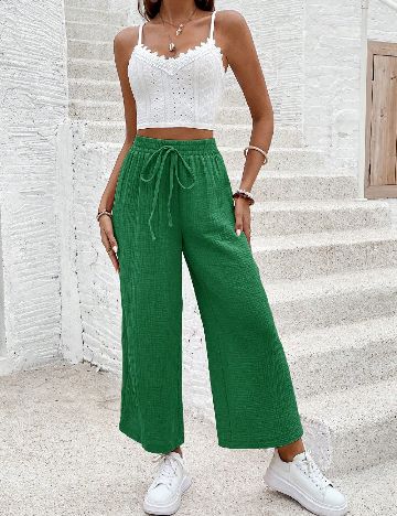 Pantaloni SHEIN, verde