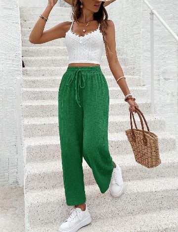 Pantaloni SHEIN, verde