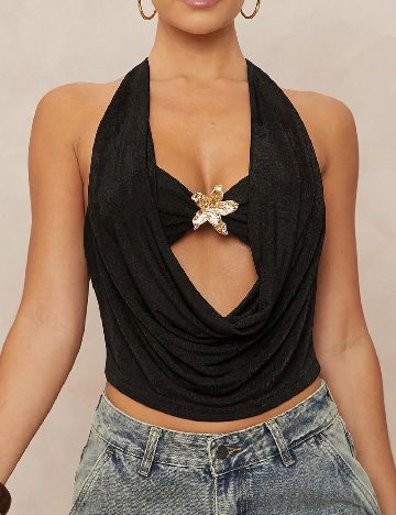 Top SHEIN, negru