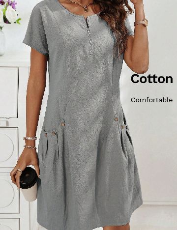 Rochie scurta SHEIN, gri