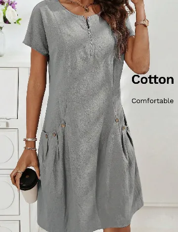 Rochie scurta SHEIN, gri