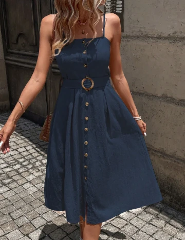 Rochie medie SHEIN, bleumarin