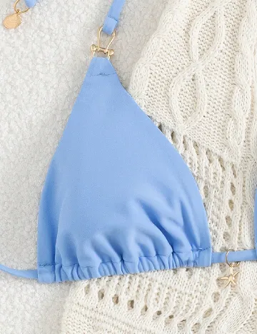 Costum de baie SHEIN, albastru