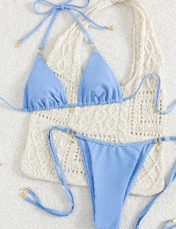 Costum de baie SHEIN, albastru