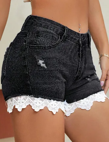 Pantaloni scurti SHEIN, negru