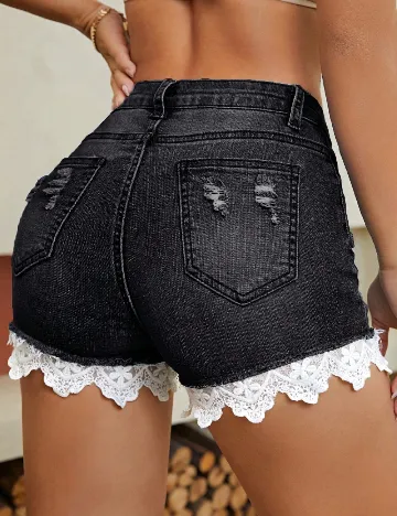 Pantaloni scurti SHEIN, negru