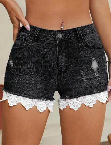 Pantaloni scurti SHEIN, negru