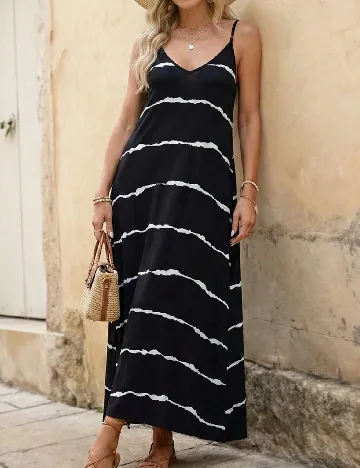 Rochie lunga Emery Rose, negru