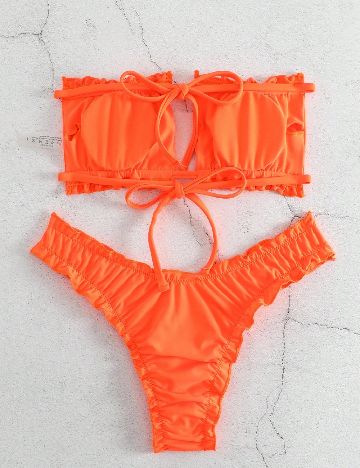 Costum de baie SHEIN, portocaliu