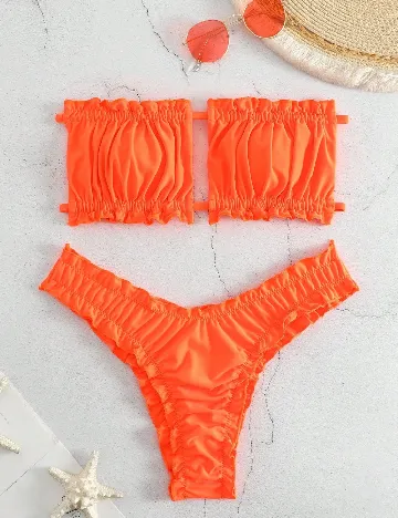 Costum de baie SHEIN, portocaliu