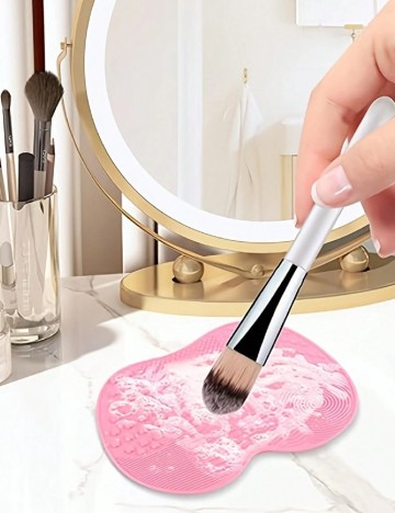 Accesoriu curatare pensule SHEIN, roz