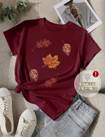 Tricou SHEIN, visiniu