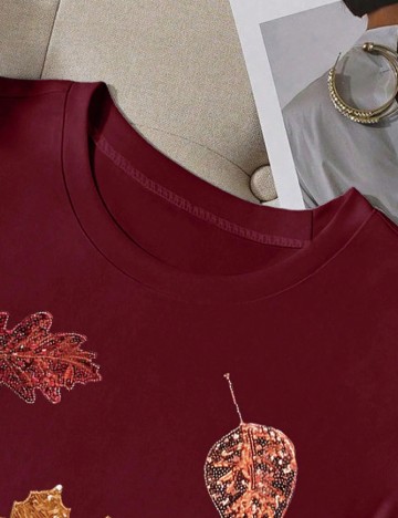 Tricou SHEIN, visiniu