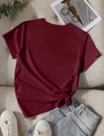 Tricou SHEIN, visiniu