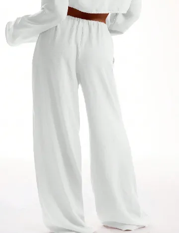 Pantaloni Musera, alb