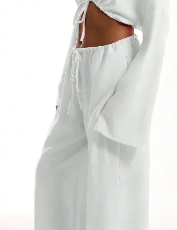 Pantaloni Musera, alb