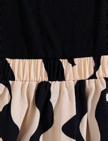 Rochie Shein Kids, crem/negru