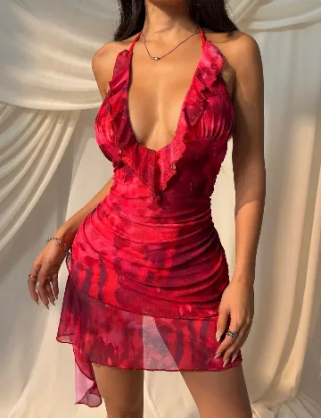 Rochie scurta SHEIN, rosu