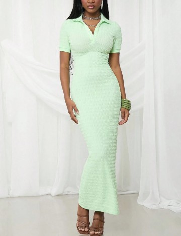 Rochie lunga SHEIN, verde