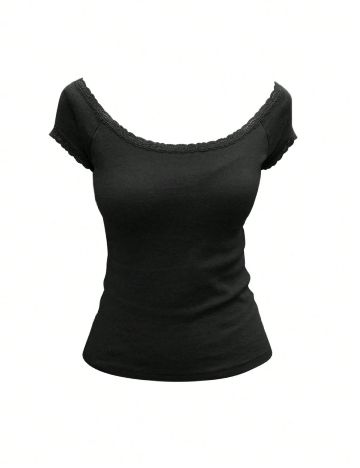 Top SHEIN, negru