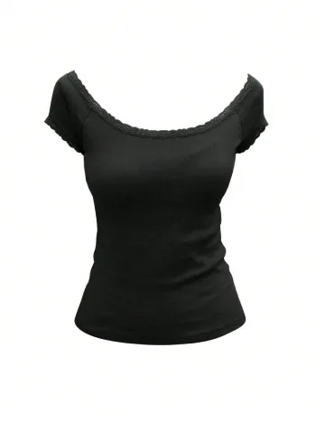 Top SHEIN, negru