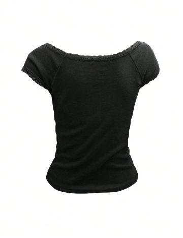 Top SHEIN, negru