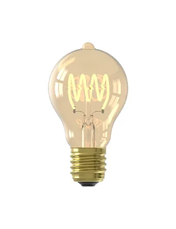 Bec LED cu filament flexibil E27, 7W, reglabil Eurodomest, galben