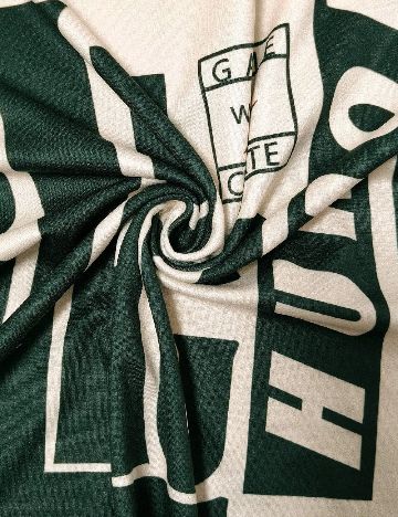 Compleu SHEIN, verde/crem