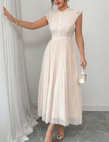 Rochie medie SHEIN, crem