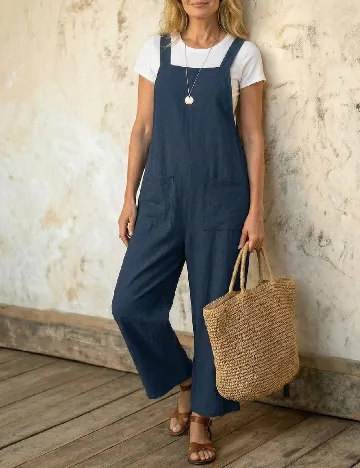 Salopeta SHEIN, bleumarin