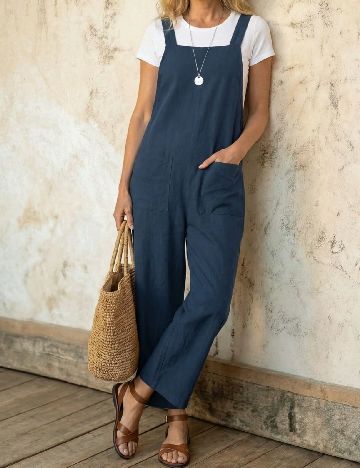 Salopeta SHEIN, bleumarin