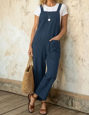 Salopeta SHEIN, bleumarin