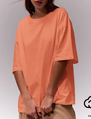 Tricou Oversize Musera, portocaliu