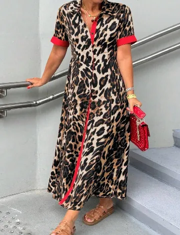 Rochie lunga SHEIN, animal print