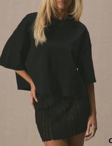 Tricou Oversize SHEIN, negru