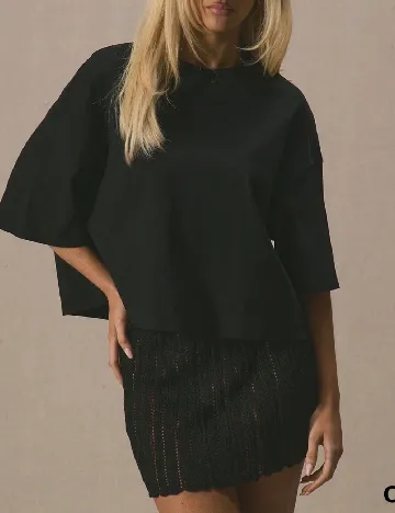 Tricou Oversize SHEIN, negru